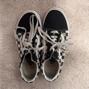 Vans Black and White Checkered Sneakers